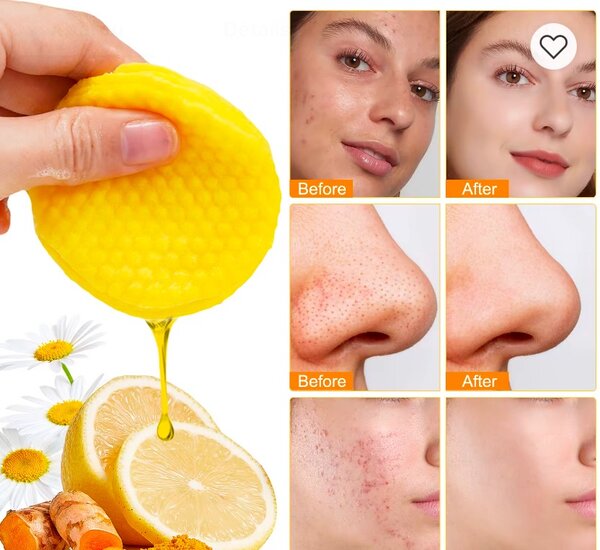 Coton imbibé au cucurma