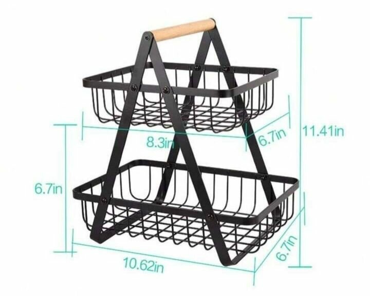 Panier à Fruits Double Étagère