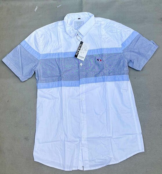 Chemise casual homme à manches courtes