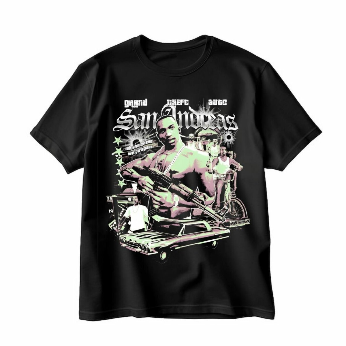 T-shirt noire GTA San Andreas