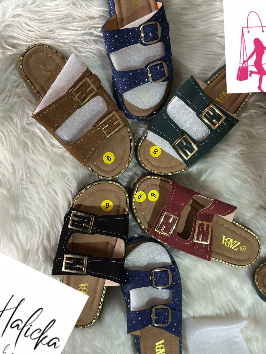 Sandales confort à boucles