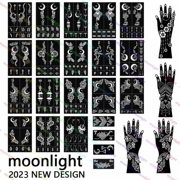 Pochoirs de tatouage henné