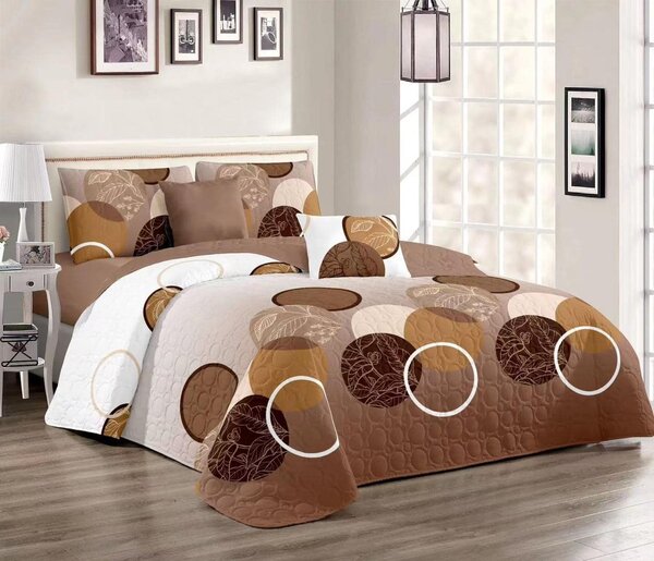 Set for bedroom: bedspread+blanket+pillowcases 2+2