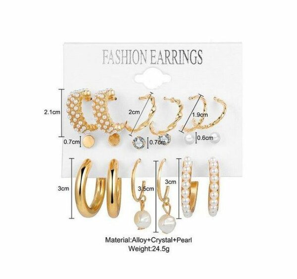 Set de Boucles d'Oreilles Élégantes
