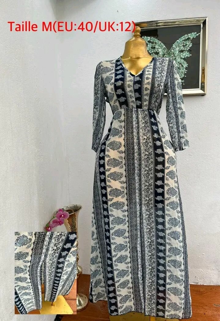Robe longue imprimée élégante