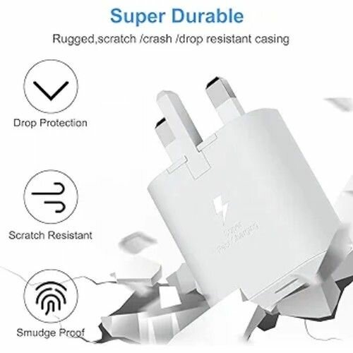 Super Fast Charger Type C to Type C White