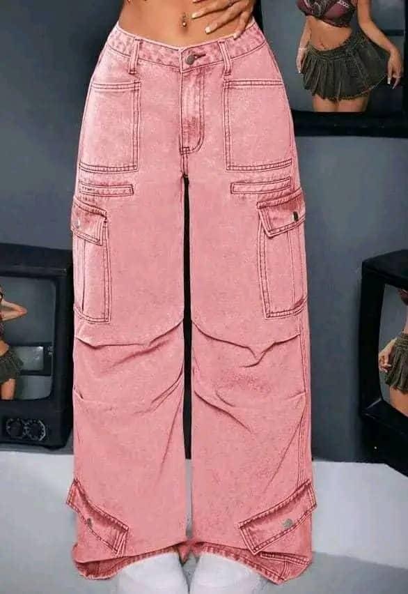 Jeans cargo larges tendance