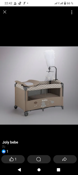Lit bébé Joly bebe avec matelas à langer