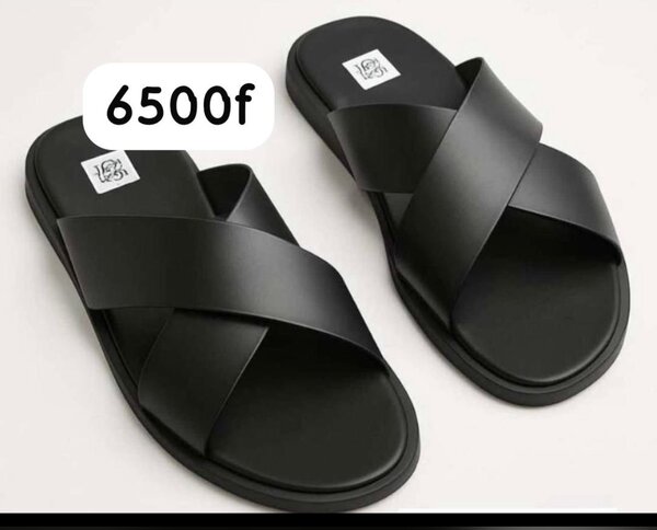 Sandales croisées noires