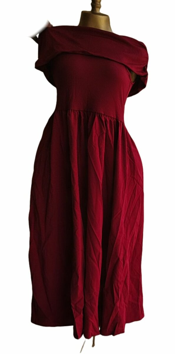 Robe longue rouge élégante