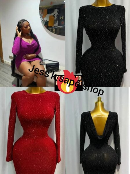 Robe moulante pailletée