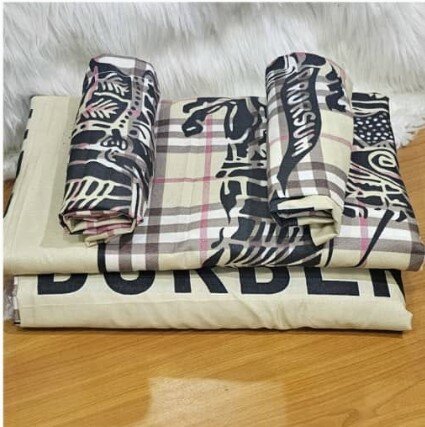 100% cotton sheets with print. Double size 