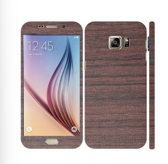 Samsung Galaxy S6 Padauk Wooden Texture Mobile Skin