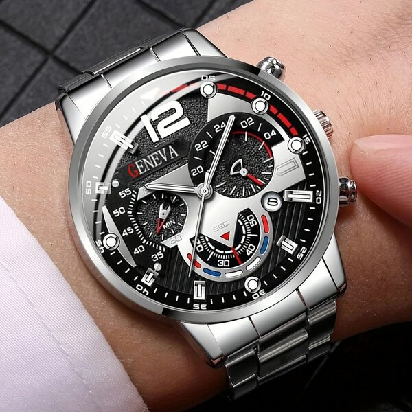 Montre Homme Acier Genève