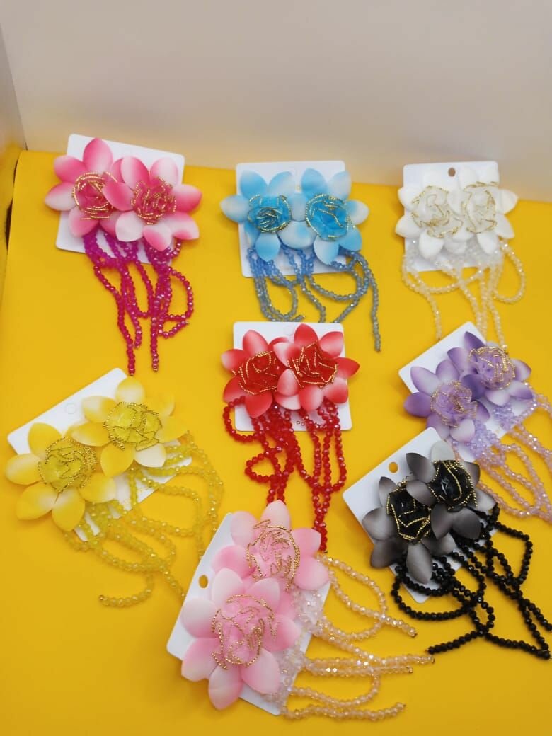 Floral Drop Earrings Set