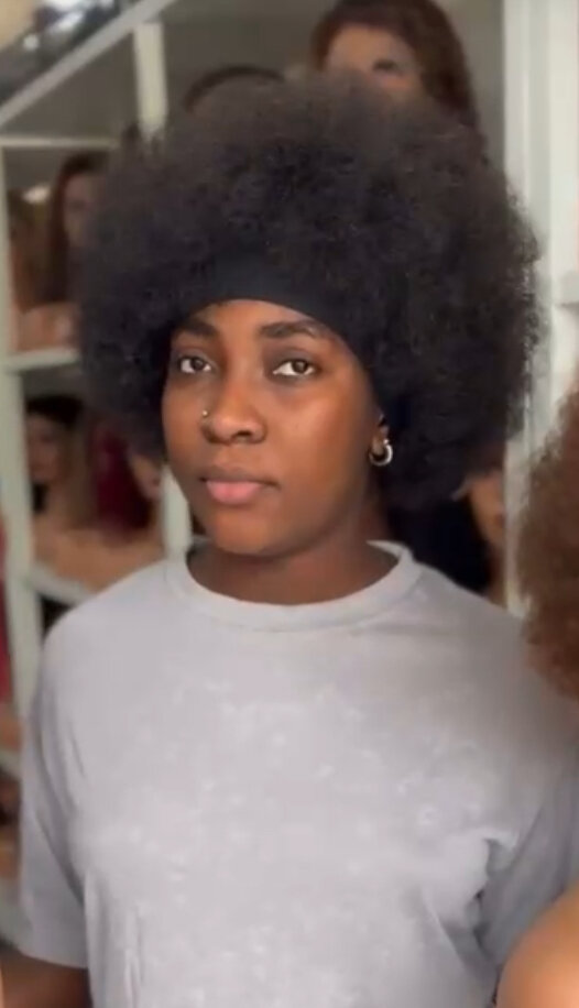 Perruque Afro Noire bandeaux