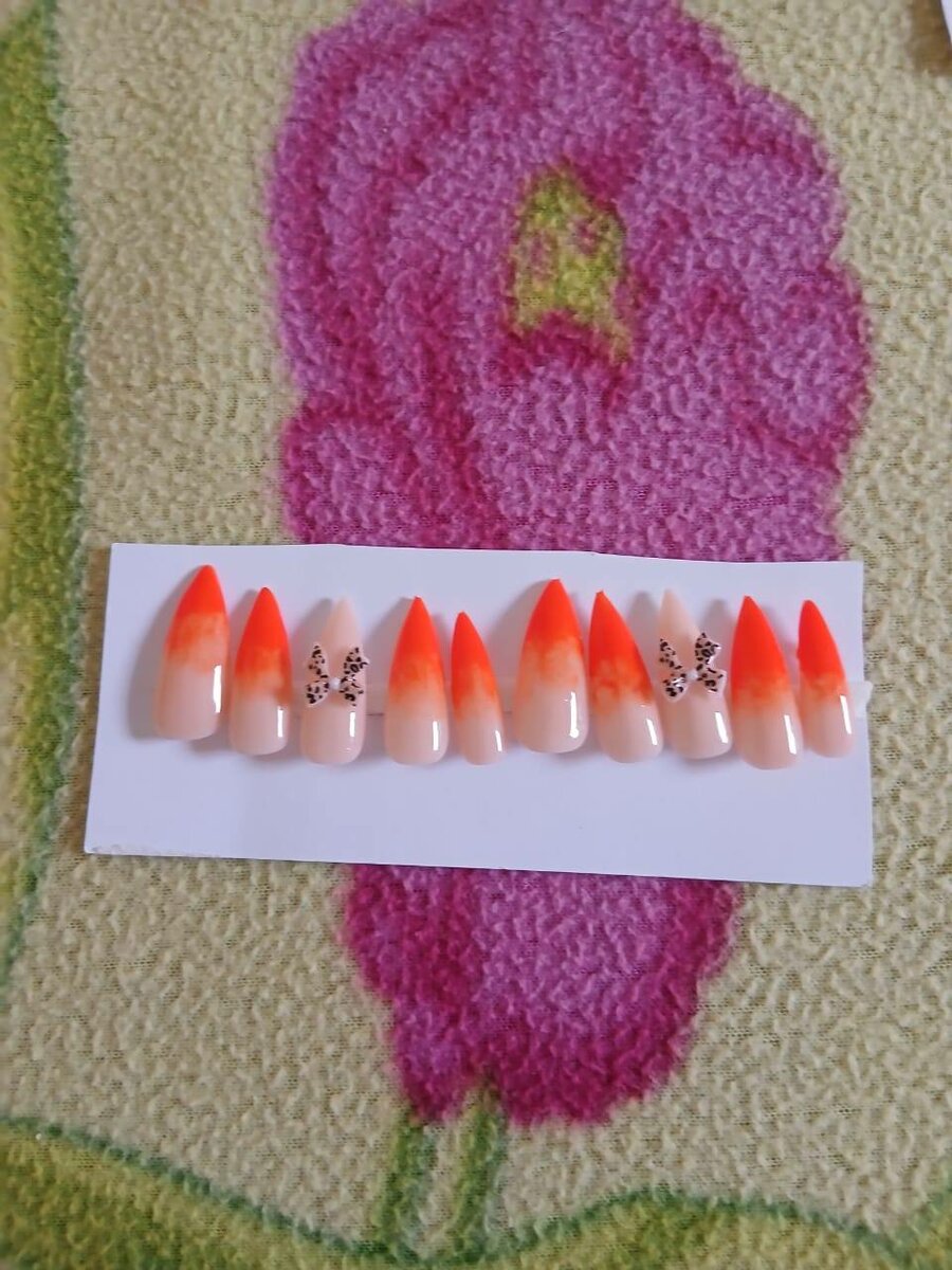 Faux Ongles Art Design Colorés