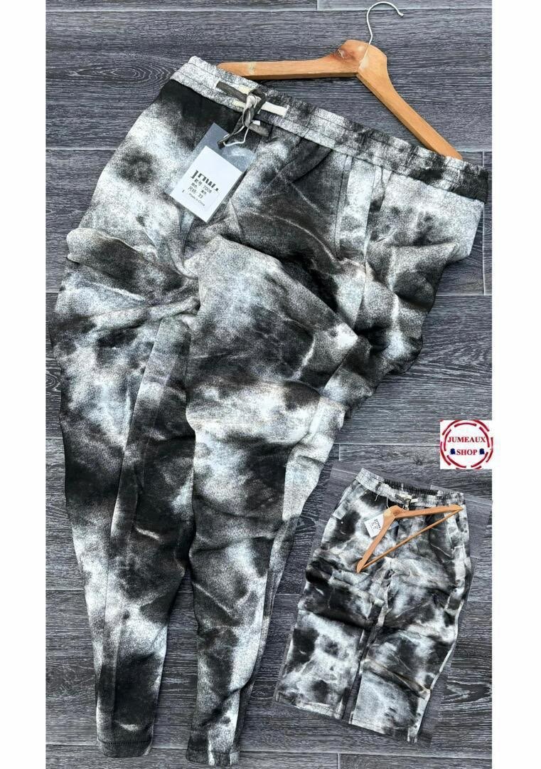 Pantalon Tendance Tie-Dye Femme