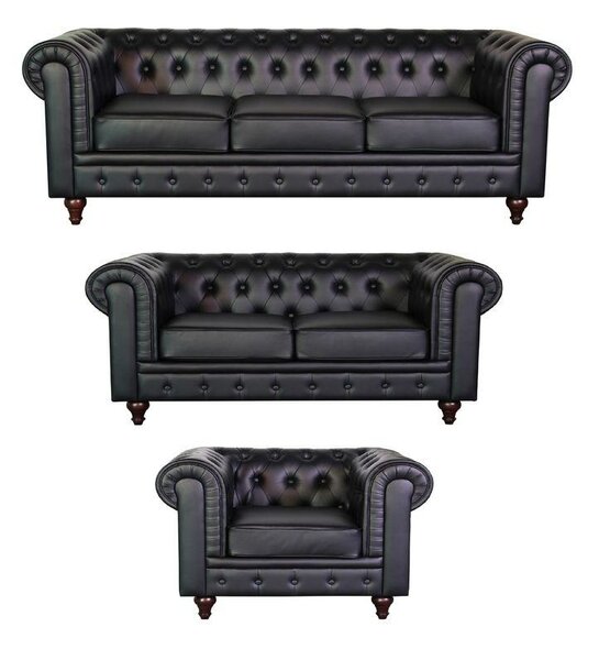 Canapé Chesterfield en cuir