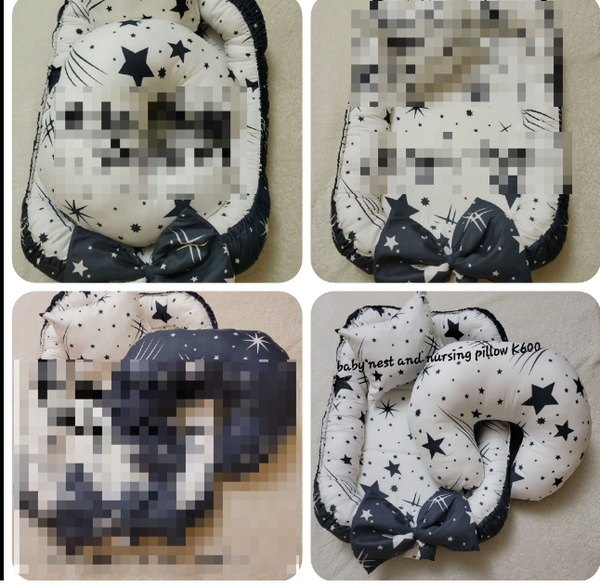 black and white sleeping kit