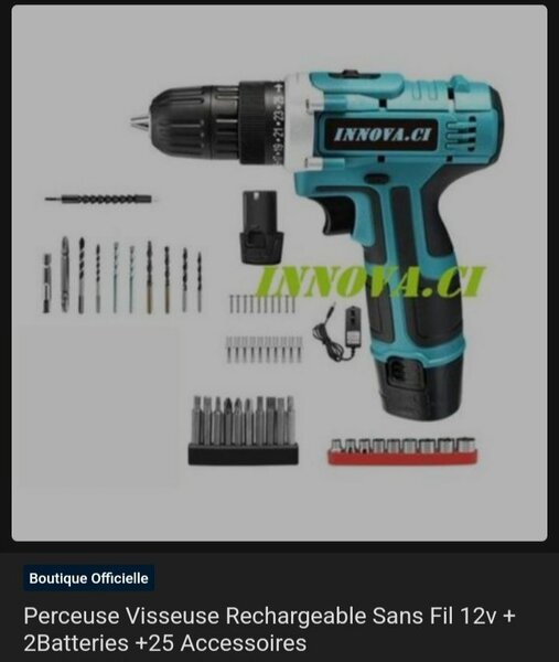 Perceuse viseuse rechargeable