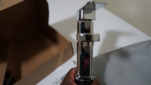 Stainless steel kitchen faucet