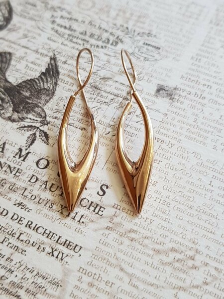 Серьги в красном золоте 585 проба