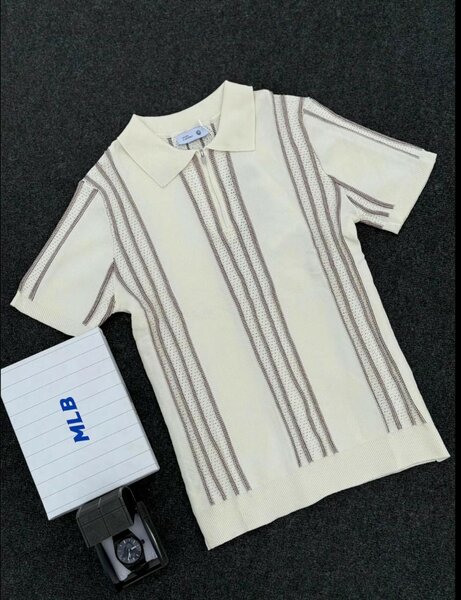 Polo Homme Élégant Rayé