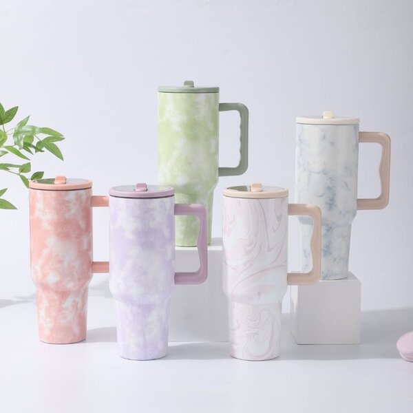 Mug isotherme fleurie 500ml