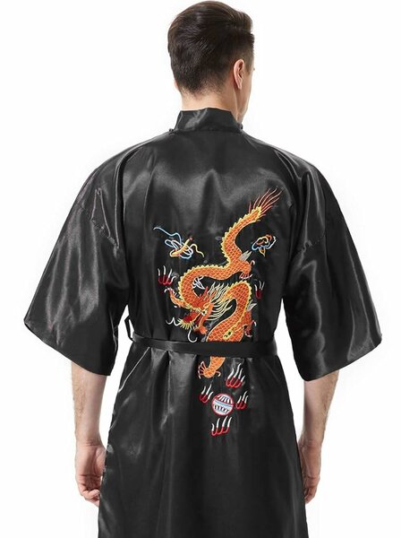 Peignoir kimono homme dragon