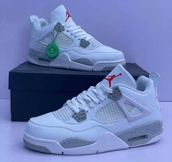 Jordan 4 ash & white