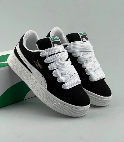 Baskets en daim noir homme