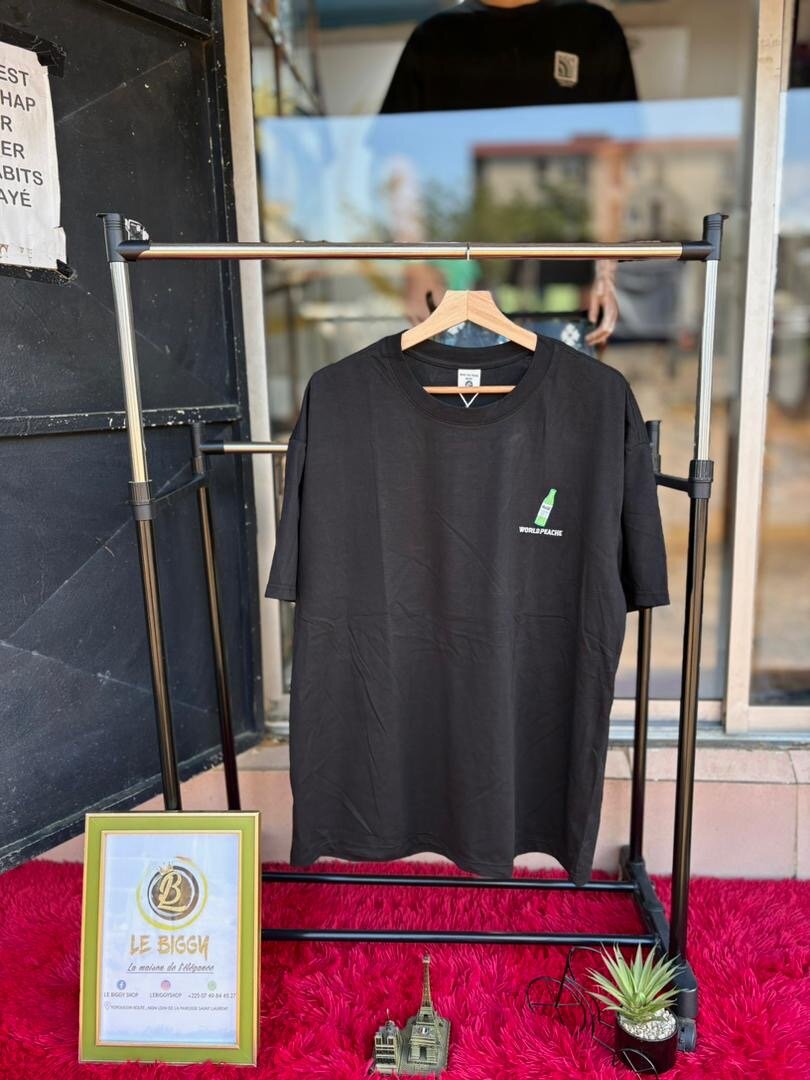 T-shirt Noire Unisexe Unique