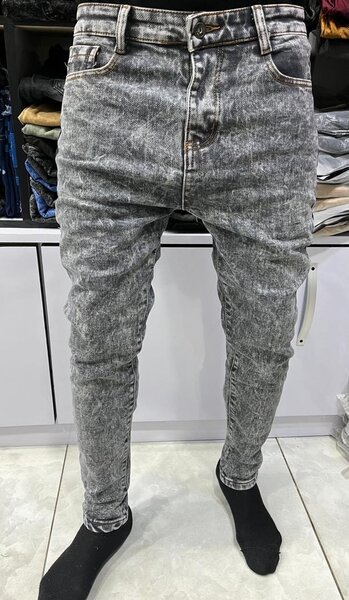 Jean slim délavé homme