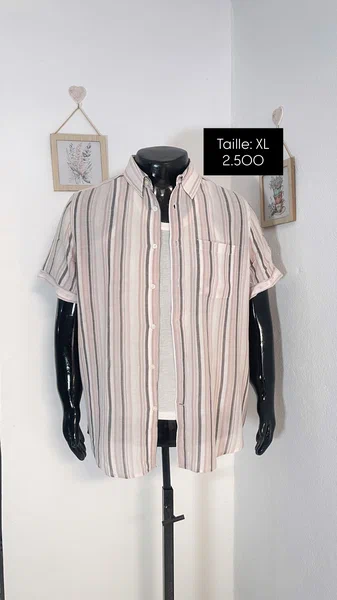 Chemise Rayée Homme XL