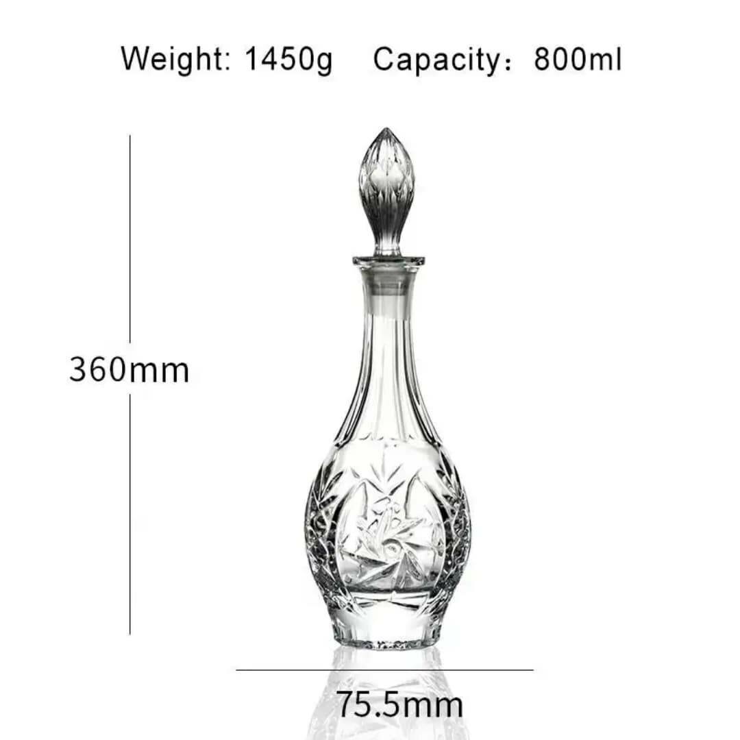 Ensemble raffiné de verres à w