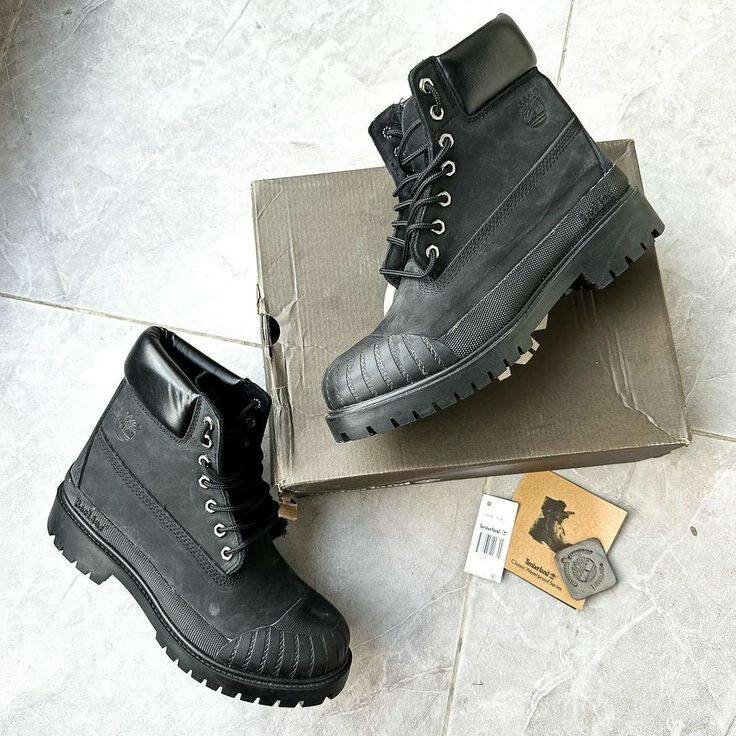 Bottes noires robustes Timberland