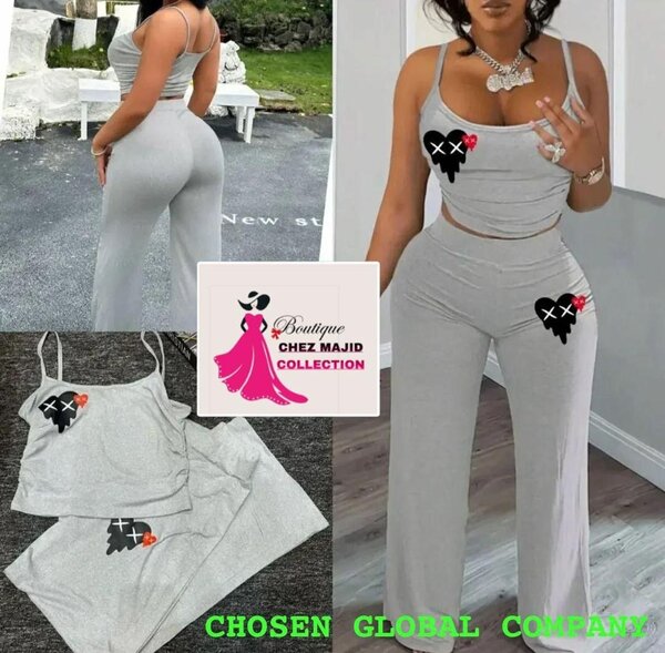 Ensemble Décontracté Femme Gris