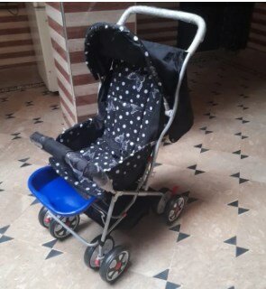 Baby stroller pram with (08) wheels and 3 position for New Born