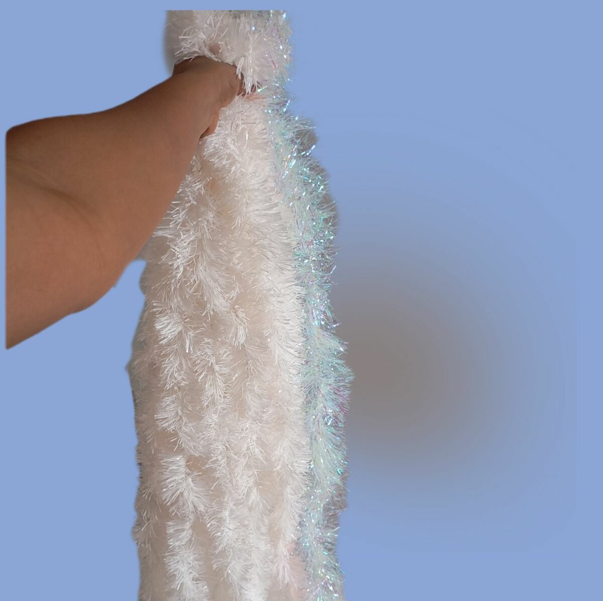 Guirlande blanche festive