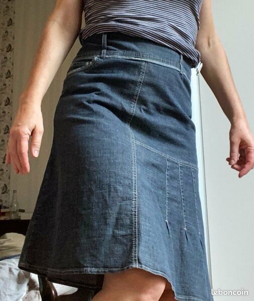 Jupe jean friperie