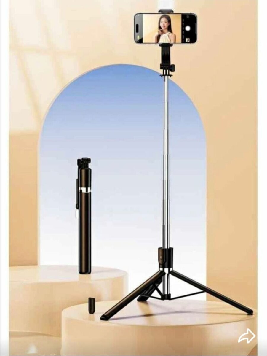 Trépied Selfie avec Lumière LED