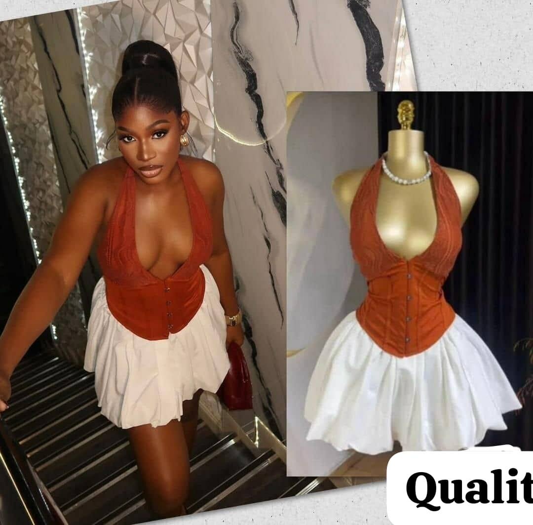 Robe bustier élégante femme