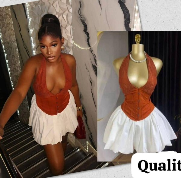 Robe bustier élégante femme