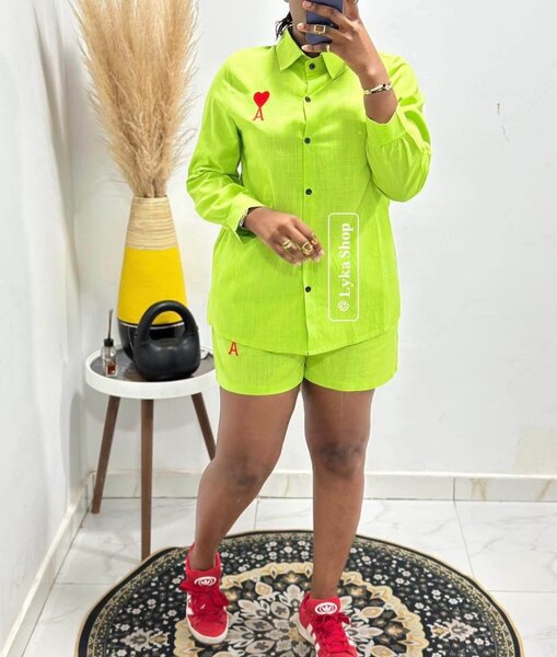 Ensemble Chemise et Short Coloré