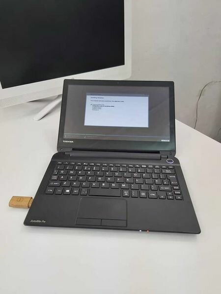 Medium Sized Toshiba Touchscreen Laptop
