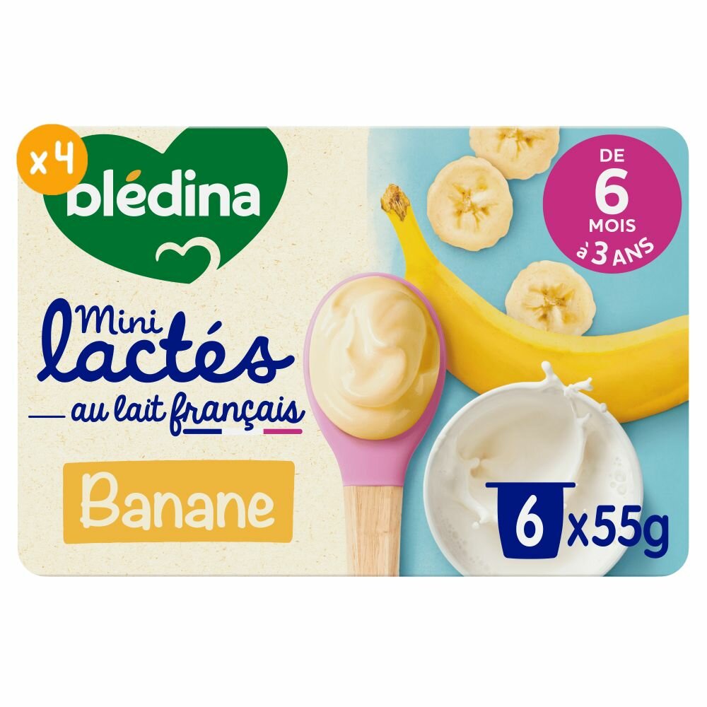 Mini lactés banane Bledina