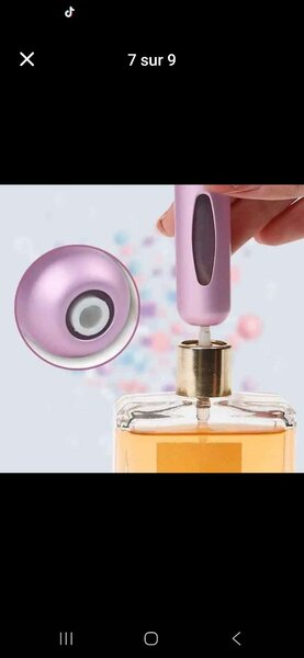 Mini pompe à parfum portable rechargeable