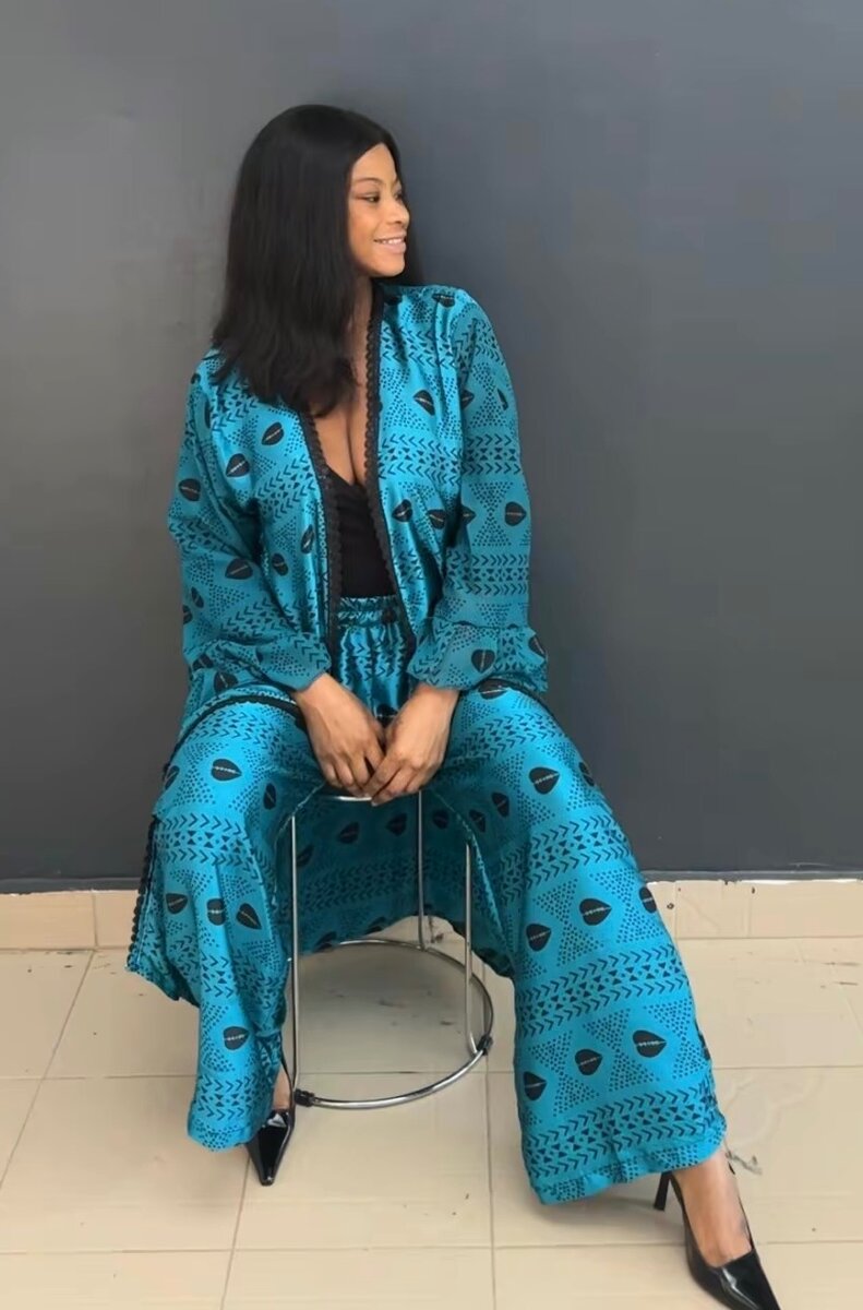 Tenue élégante en pagne africain