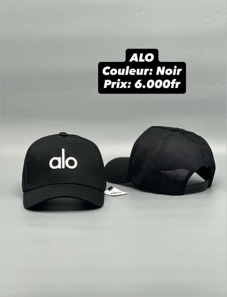 Casquette noire sportive